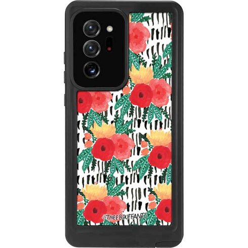 Bouffants and Broken Hearts Bouquets Print 3 Galaxy Note20 Ultra 5G Waterproof Case
